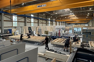 Bild Produktionsbereich Werk ZÜBLIN Timber Aichach