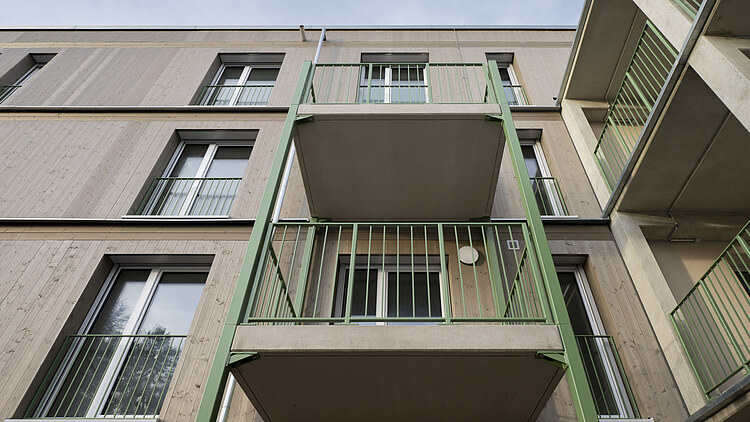 Bild Außenansicht MOLENO Projekt Wohnquartier Hangweide Kernen