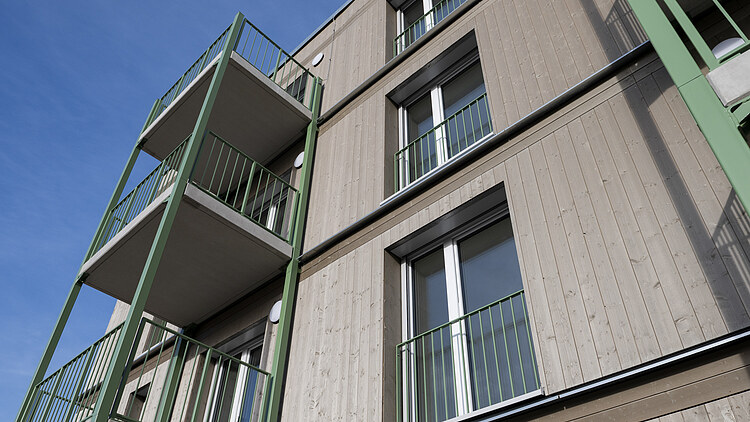 Bild Außenansicht MOLENO Projekt Quartier Hangweide Kernen