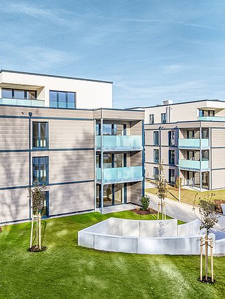 Ansicht Wohnquartier am Alten Weinberg in Ittenhausen in MOLENO-Bauweise