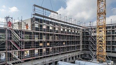 Bild Baustelle MOLENO Projekt Dienstleistungszentrum Eisenberg, Thüringen