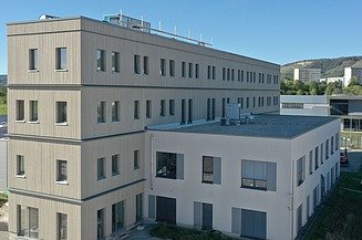Bild Außenansicht Büro und Entwicklungsgebäude Asphericon in Jena
