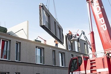 Bild Außenansicht MOLENO Projekt Hangweide in Kernen
