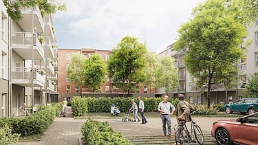 Visualisierung Neubau Seniorenwohnheim Leipzig